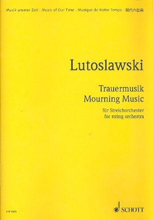 Trauermusik fr Streichorchester Studienpartitur