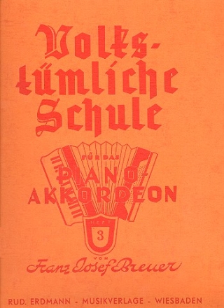 Volkstmliche Schule Band 3 fr Piano-Akkordeon