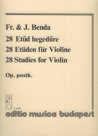 28 Etüden op.posth. für Violine