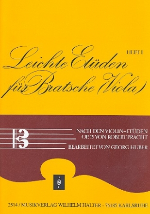 Leichte Etden nach den Violinetden op.15 Band 1 fr Viola