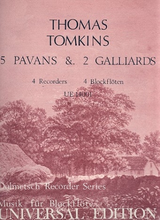 5 Pavans and 2 Galliards for 4 recorders (SATB)