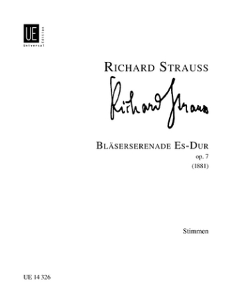 Blserserenade Es-Dur op.7 Stimmen 