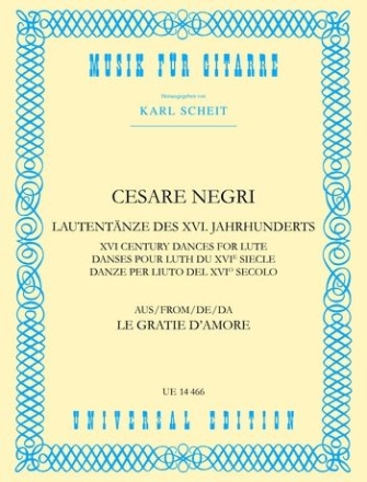 Lautentnze des 18. Jahrhunderts aus`Le gratie d'amore fr Gitarre solo