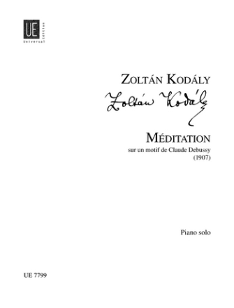 Meditation sur un motiv de Claude Debussy pour piano seul