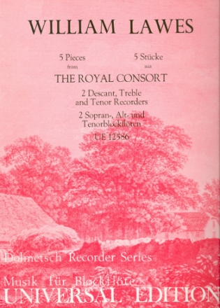Fünf Stücke aus 'The royal consort' für SSAT-Blockflöten