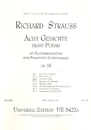 Die Nacht op.10,3 fr hohe Singstimme und Klavier