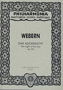 Das Augenlicht op.26 fr Chor und Orchester Studienpartitur