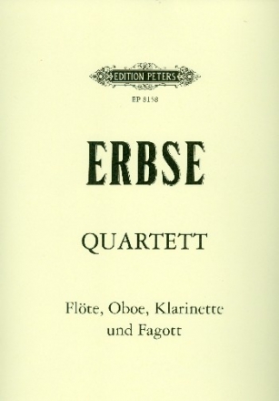 Quartett op.20 für Flöte, Oboe, Klarinette und Fagott Stimmen