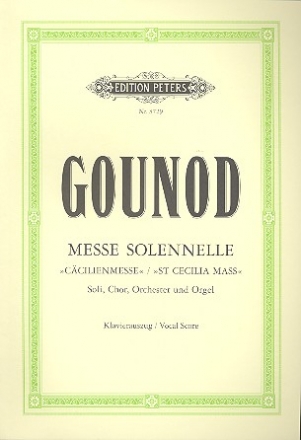 Messe solennelle G-Dur (Ccilien-Messe) fr Soli, gem Chor und Orchester Klavierauszug