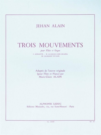 3 mouvements pour flute et orgue