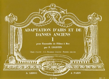 Adaption d'airs et de danses anciens 1 Ensemble de flte  bec