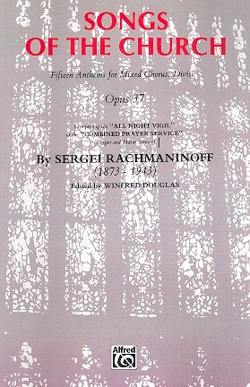 Songs of the Church Vesperes op.37 fr gem Chor und Klavier