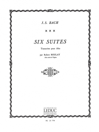 6 SUITES POUR VIOLONCELLE TRANSCRITES POUR ALTO BOULAY, R., ED                   BN