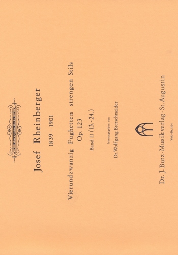24 Fughetten strengen Stils op.123 Band 2 (Nr.13-24) fr Orgel