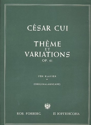 Thme et variations op.61 fr Klavier