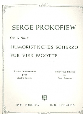 Humoristisches Scherzo op.12,9 fr 4 Fagotte