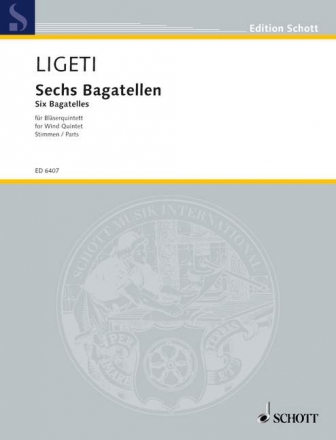 6 Bagatellen fr Flte, Oboe, Klarinette, Horn und Fagott Stimmen