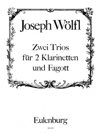 2 Trios Es-Dur und B-Dur fr 2 Klarinetten und Fagott (Violoncello)