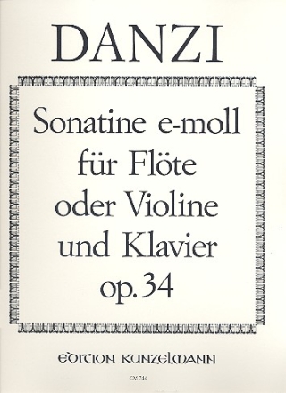 Sonatine e-Moll op.34 fr Flte (Violine) und Klavier