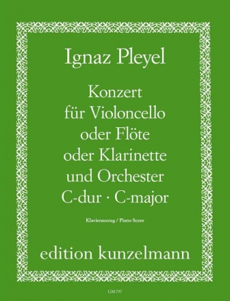 Konzert C-Dur fr Violoncello (Flte/ Klarinette) und Orchester Violoncello (Flte/Klarinette) und Klavier