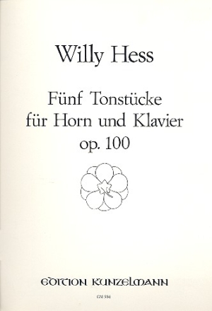 5 Tonstcke op.100 fr Horn und Klavier