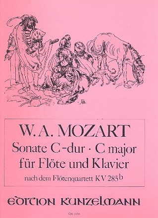 Sonate C-Dur fr Flte und Klavier (nach dem Fltenquartett KV285b, anh.171)
