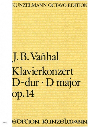 Konzert D-Dur op.14 fr Klavier und Orchester Partitur