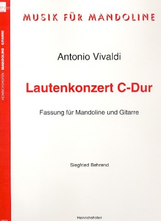 Lautenkonzert C-Dur Fassung fr Mandoline und Gitarre