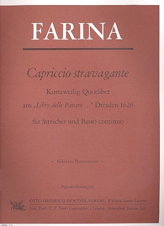 Capriccio stravagante fr Streicher und Bc Partitur