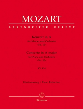 Konzert A-Dur KV414 fr Klavier und Orchester fr 2 Klaviere