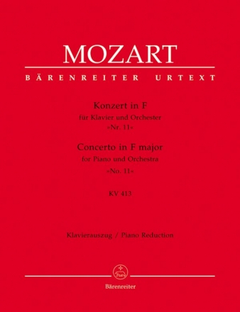 Konzert F-Dur KV413  fr Klavier und Orchester fr 2 Klaviere