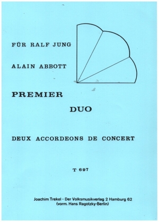 Premier Duo pour deux accordeons de concert 2 Spielpartituren
