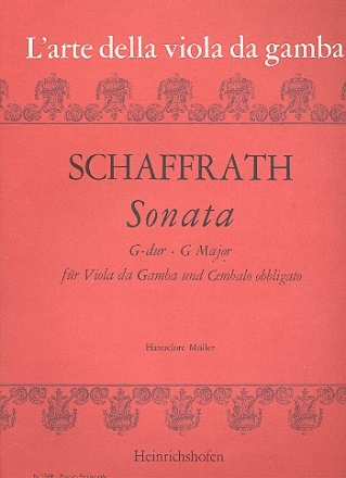 Sonata G-Dur für Viola da gamba und Cembalo obligato