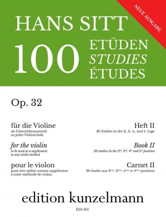 100 Etden op.32 Band 2 fr Violine