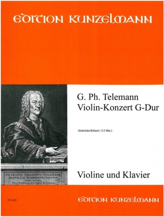 Konzert G-Dur fr Violine und Orchester fr Violine und Klavier