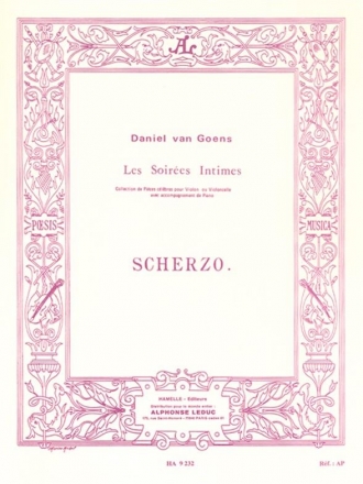 Scherzo op.12 pour violon (violoncello, alto) et piano