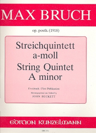 Streichquintett a-Moll fr Streichquintett Partitur und Stimmen