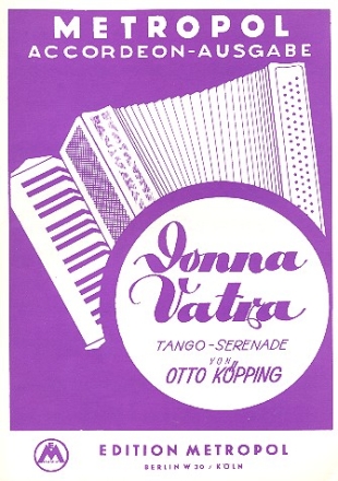 Donna vatra Tango Serenade fr Akkordeon Einzelausgabe