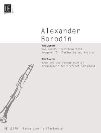 Notturno aus dem 2. Streichquartett fr Klarinette und Klavier