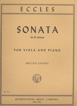 Sonata g minor for viola and piano