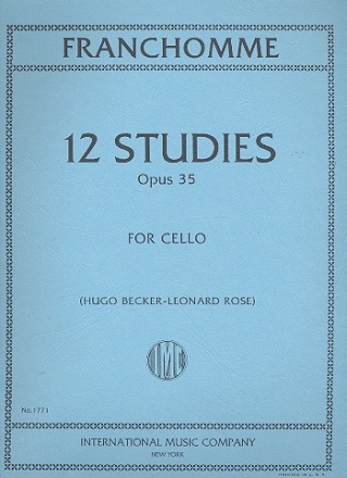 12 Studies op.35 for cello solo