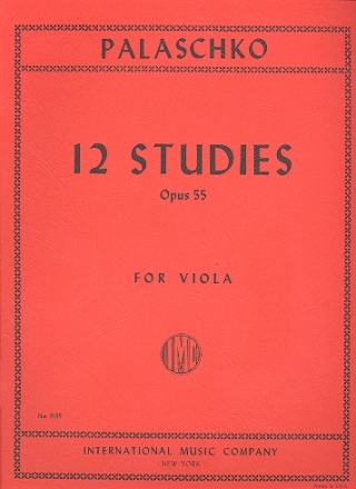 12 Studies op.55 for viola solo