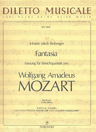 FANTASIA FASSUNG FUER STREICH- QUARTETT PART., STIMMEN U. VOLLST.