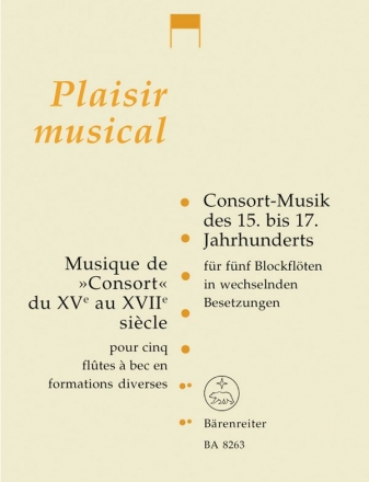 Consort-Musik des 15.-17. Jahrhunderts  fr 5 Blockflten