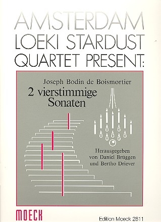 2 vierstimmige Sonaten fr Blockfltenquartett (ATTB) Partitur und 4 Stimmen