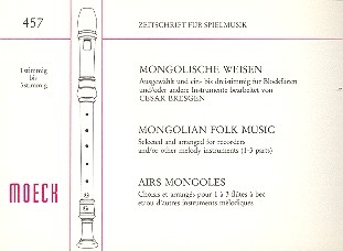 Mongolische Weisen fr 1-3 stimmige Blockflten