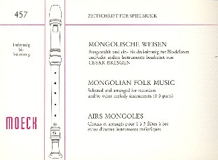 Mongolische Weisen fr 1-3 stimmige Blockflten