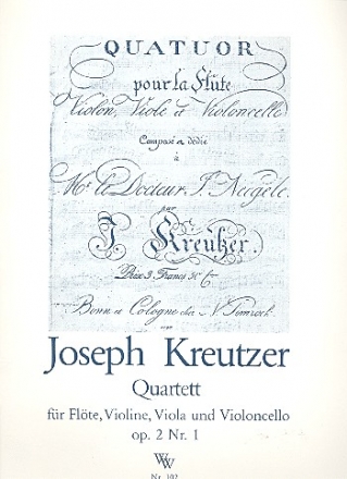 Quartett op.2,1 fr Flte, Violine, Viola und Violoncello