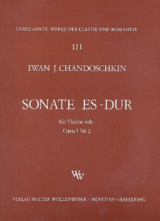 Sonate Es-Dur op.3,2 fr Violine solo