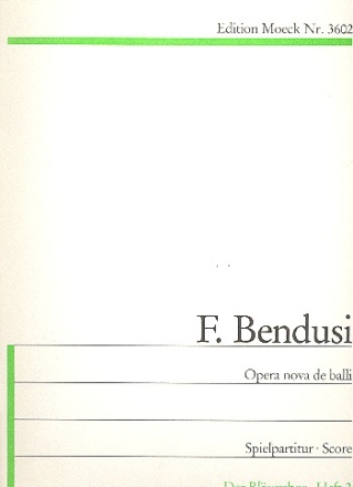 Opera nova de balli zu 4 Stimmen (SATB),  Spielpartitur